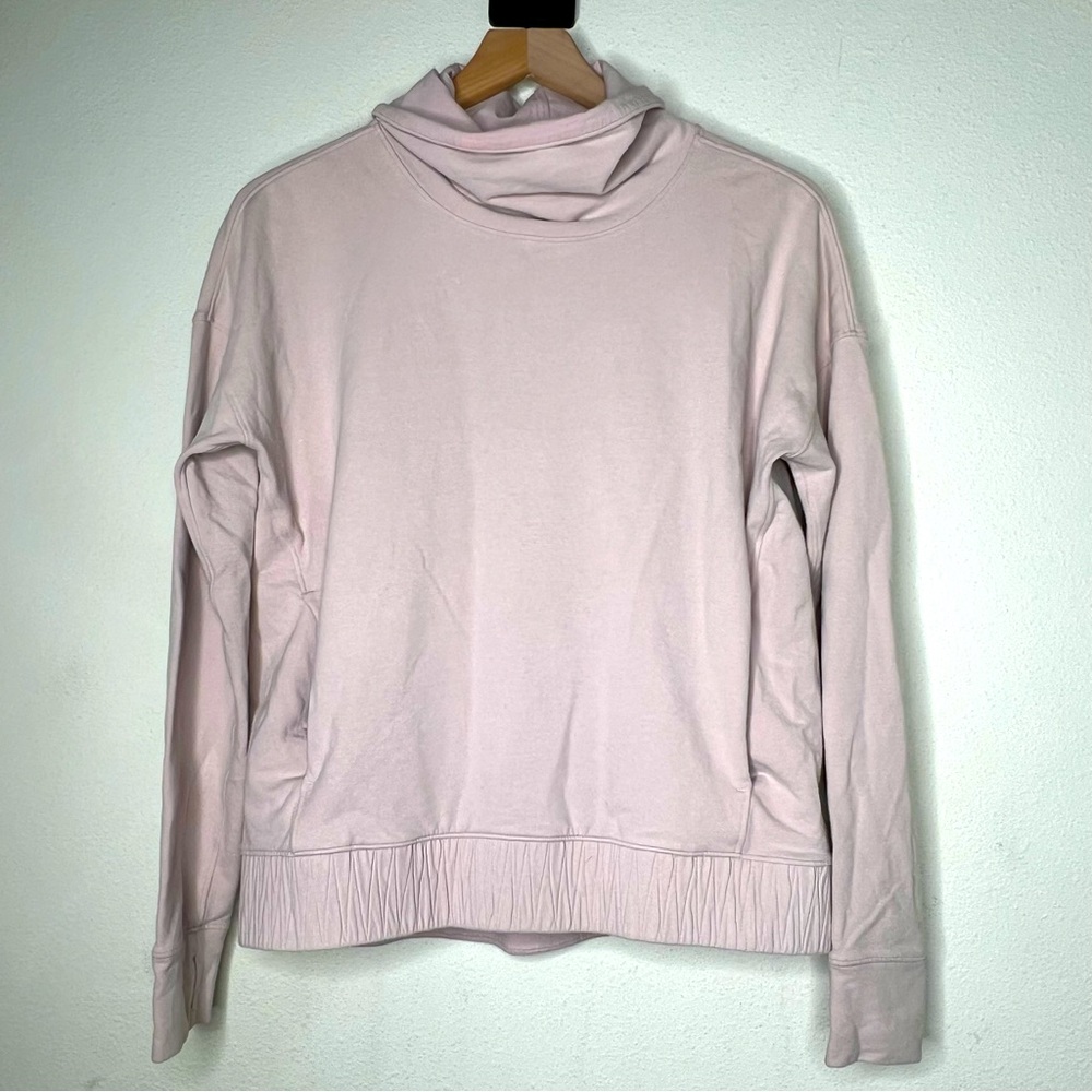 Lululemon Stress Less Pullover, Porcelain Pink, size 6 - Picture 3 of 7